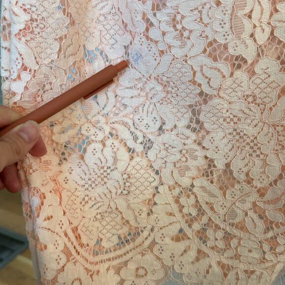 Ganni Duval Corded Lace Midi Dress – Size 34 - Picture 7 of 8